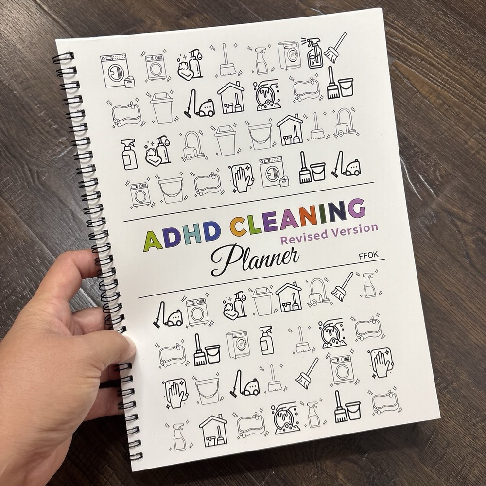 ADHD Cleaning Planner Workbook Adult Chore Checklist Schedule Organizer